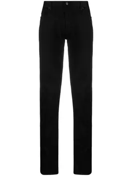 Emporio Armani брюки чинос с заниженной талией, черный