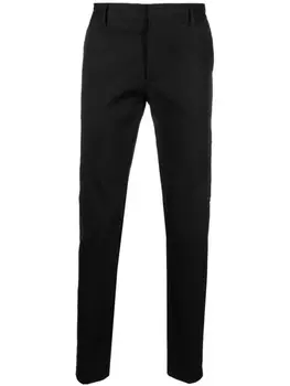 Emporio Armani брюки чинос со складками, черный