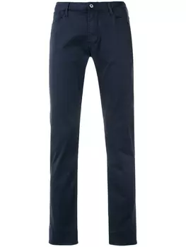 Emporio Armani брюки прямого кроя, синий