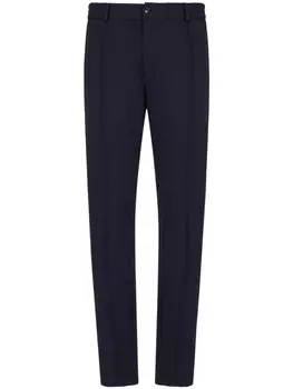 Emporio Armani брюки с эластичным поясом, синий