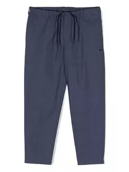 Emporio Armani брюки с кулиской, синий
