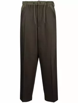 Emporio Armani брюки с кулиской, зеленый