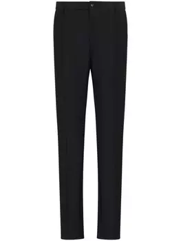 Emporio Armani брюки с узором, черный