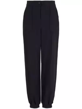 Emporio Armani брюки с завышенной талией, черный