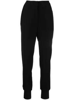 Emporio Armani брюки с завышенной талией, черный