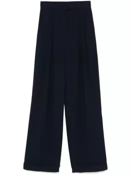 Emporio Armani брюки с завышенной талией, синий