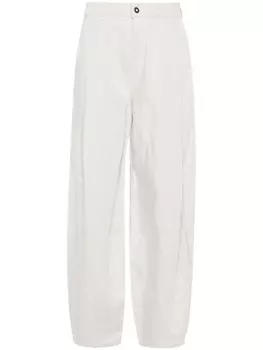 Emporio Armani брюки широкого кроя, нейтральный цвет