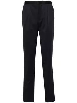 Emporio Armani брюки со складками, синий