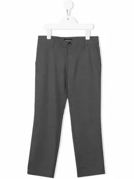 Emporio Armani брюки строгого кроя с карманами, серый
