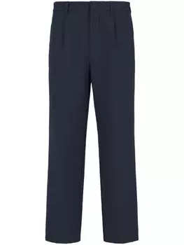 Emporio Armani брюки строгого кроя, синий