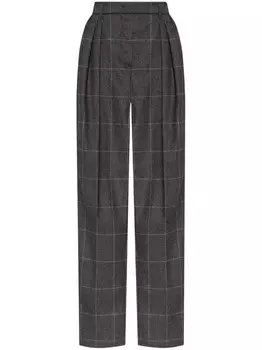 Emporio Armani брюки в клетку, серый