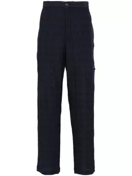 Emporio Armani брюки в клетку, синий