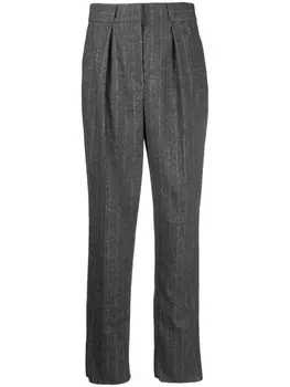 Emporio Armani брюки в тонкую полоску, серый
