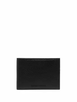 Emporio Armani бумажник из зернистой кожи, черный
