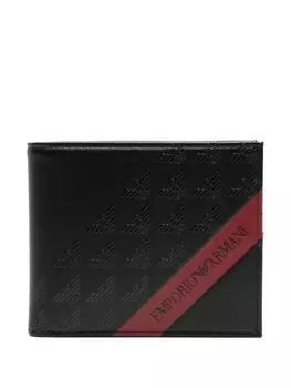 Emporio Armani бумажник с логотипом, черный