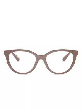 Emporio Armani cat-eye очки, коричневый
