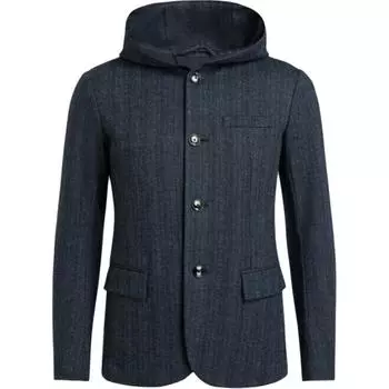 EMPORIO ARMANI Деловой мужской костюм темно-синего цвета