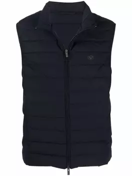 Emporio Armani дутый жилет, синий