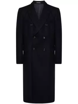 Emporio Armani двубортное пальто, черный