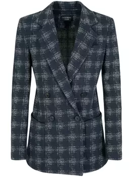 Emporio Armani двубортный блейзер, синий