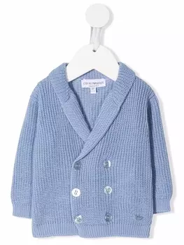 Emporio Armani двубортный кардиган, синий