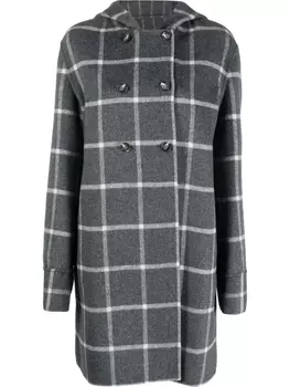 Emporio Armani двустороннее шерстяное пальто, серый
