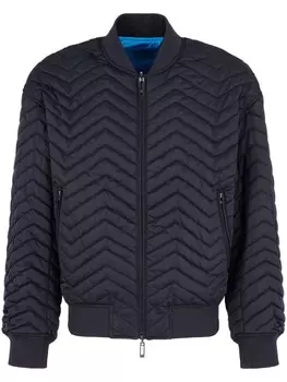 Emporio Armani двусторонний бомбер, синий
