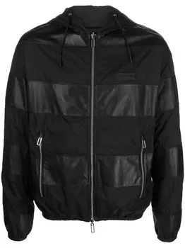 Emporio Armani двусторонняя куртка с капюшоном, черный