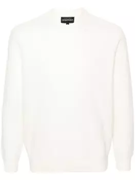 Emporio Armani джемпер из вирджинской шерсти, белый
