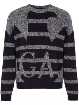 Emporio Armani джемпер с логотипом, черный
