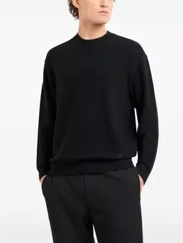 Emporio Armani джемпер с логотипом, черный