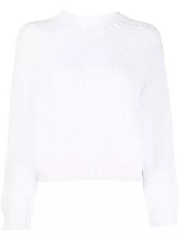 Emporio Armani джемпер свободного кроя, белый