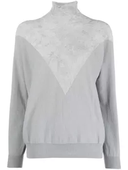 Emporio Armani джемпер в двух тонах, серый
