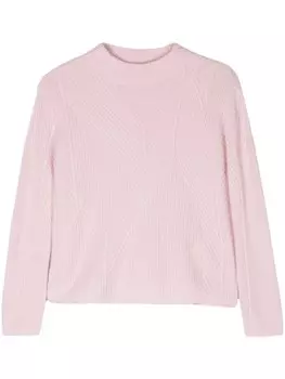 Emporio Armani джемпер в рубчик, розовый