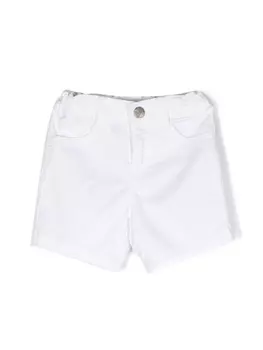 Emporio Armani джинсовые шорты с логотипом, белый