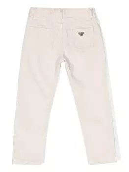 Emporio Armani джинсы J75 с логотипом, коричневый