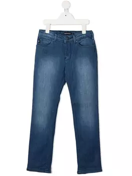 Emporio Armani джинсы прямого кроя, синий