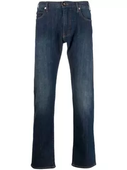 Emporio Armani джинсы прямого кроя, синий