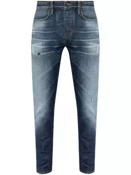 Emporio Armani джинсы с эффектом потертости