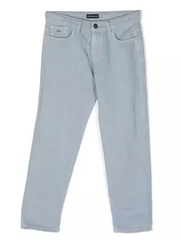 Emporio Armani джинсы с логотипом, синий