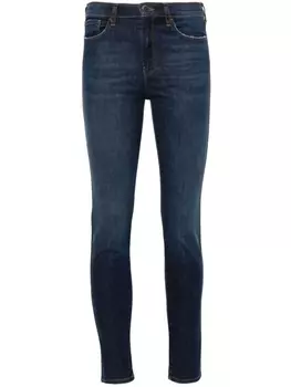 Emporio Armani джинсы скинни J20 с завышенной талией, синий