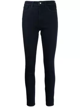 Emporio Armani джинсы скинни с завышенной талией, черный