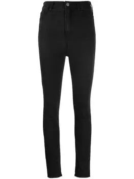 Emporio Armani джинсы скинни с завышенной талией, черный