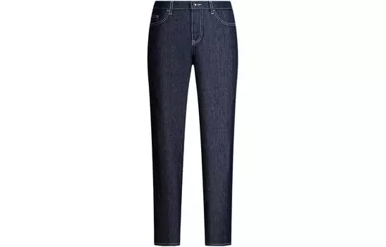 EMPORIO ARMANI Джинсы женские SS24 синего цвета