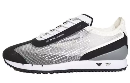 EMPORIO ARMANI EA7 Lifestyle Shoes Unisex Low-top White/Black