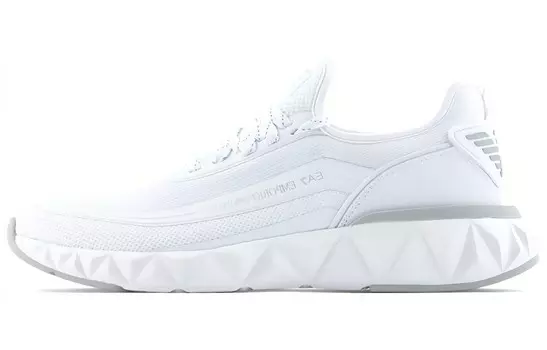 EMPORIO ARMANI EA7 Lifestyle Shoes Unisex Low-top White