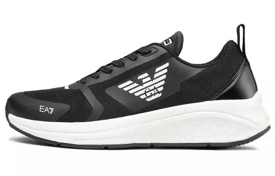 EMPORIO ARMANI EA7 Lifestyle Shoes Unisex Low-top Black/white