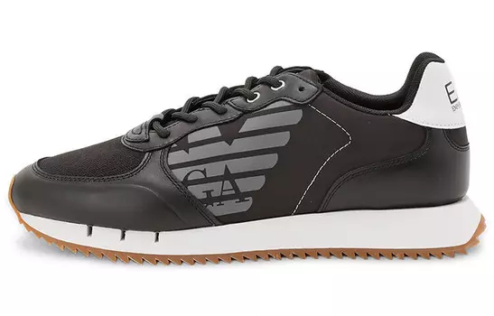 EMPORIO ARMANI EA7 Lifestyle Shoes Unisex Low-top Black/white