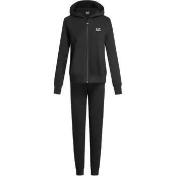 EMPORIO ARMANI EA7 SS24 Повседневный женский костюм, черный