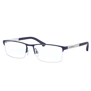 Emporio Armani EA 1041 3131 55 мм унисекс прямоугольные очки 55 мм, цвет rubber blue
